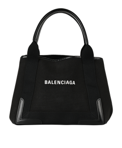 Medium Cabas Tote, Canvas, Black, DB, 2*